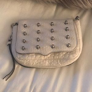 Rebecca minkoff white stud bag